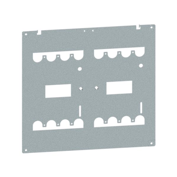 Platine pour montage 2 DPX³630 vertical fixe inverseur de source pour armoire largeur 600mm - XL³HP 6300