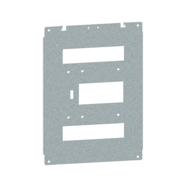 Platine pour montage 1 DPX³630 vertical débrochable avec ou sans commande pour armoire largeur 450/600 et 800mm - XL³HP 6300