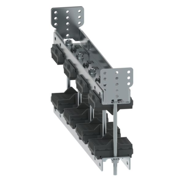 Support jeu de barres pour montage prof 600mm entraxe 125mm pour barres Cu épaisseur 5mm + barres Aluminium alignées - XL³HP 6300 - Page 65