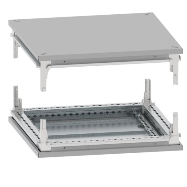 Toit/base pour armoire largeur 600mm profondeur 400mm - XL³HP 6300