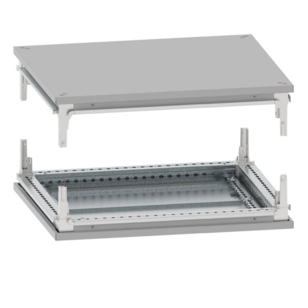 Toit/base pour armoire largeur 700mm profondeur 400mm - XL³HP 6300