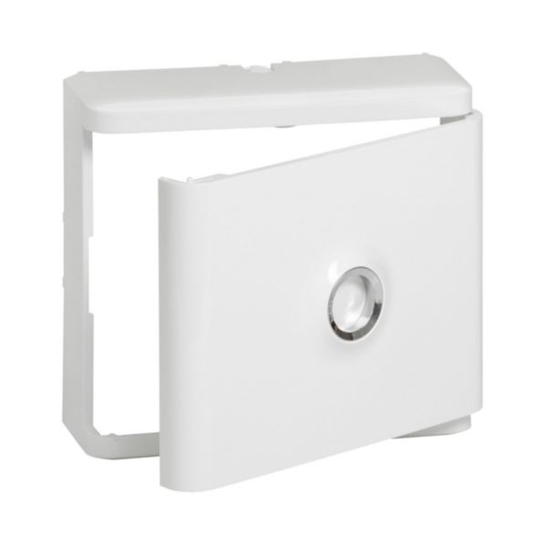 Habillage + porte blanche pour platines de branchement DRIVIA - Blanc RAL9003