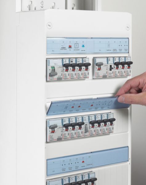 Coffret Drivia 13 modules 4 rangées IP30 IK05 - Blanc RAL9003