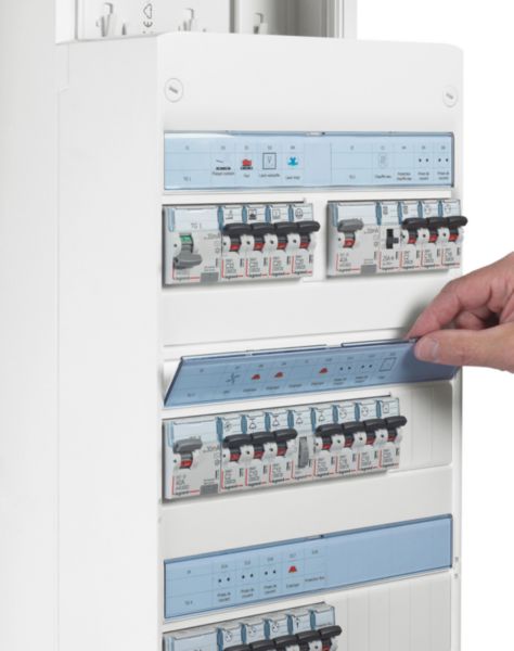 Coffret Drivia 13 modules 4 rangées IP30 IK05 - Blanc RAL9003