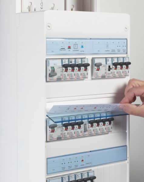 Coffret Drivia 13 modules 4 rangées IP30 IK05 - Blanc RAL9003