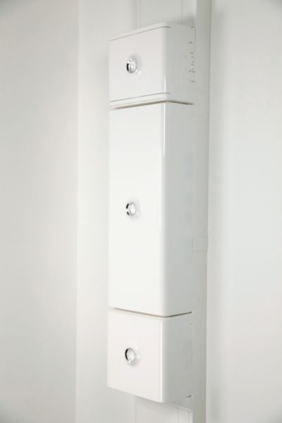 Habillage + porte blanche pour platines de branchement DRIVIA - Blanc RAL9003
