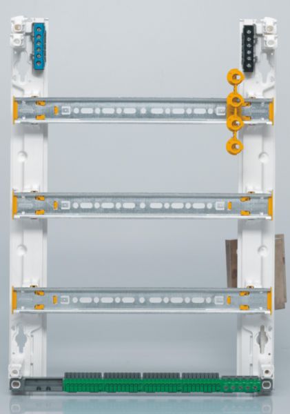 Coffret à équiper - 3 rangées 18 modules - 500x355x103,5mm - avec borniers