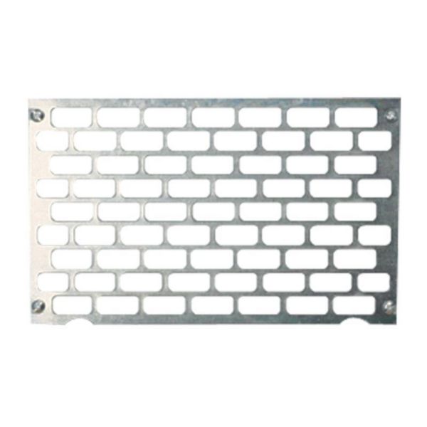 Platine perforée pour coffret Plexo³ 18 modules et XL³125 - hauteur 150mm