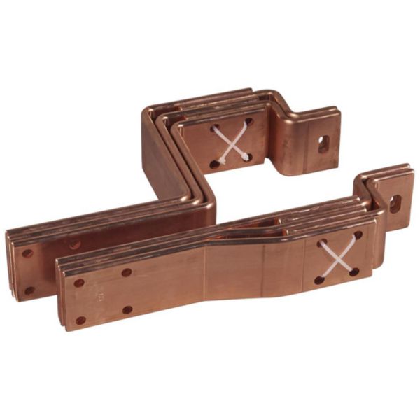 Barres cuivre pliées percées pour raccordement aval DMX³ version fixe taille 1 sur jeu de barres alu 1 barre par pôle - Page 49