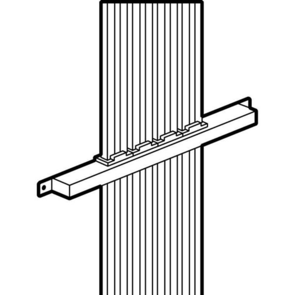 Support isolant pour barre aluminium en C 250A ou 400A répartition VX³ en fond d'armoire XL³400