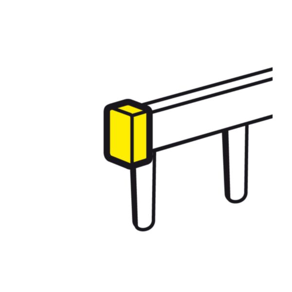 Capot d'extrémités pour peignes d'alimentation universel Phase + Neutre HX³ horizontale