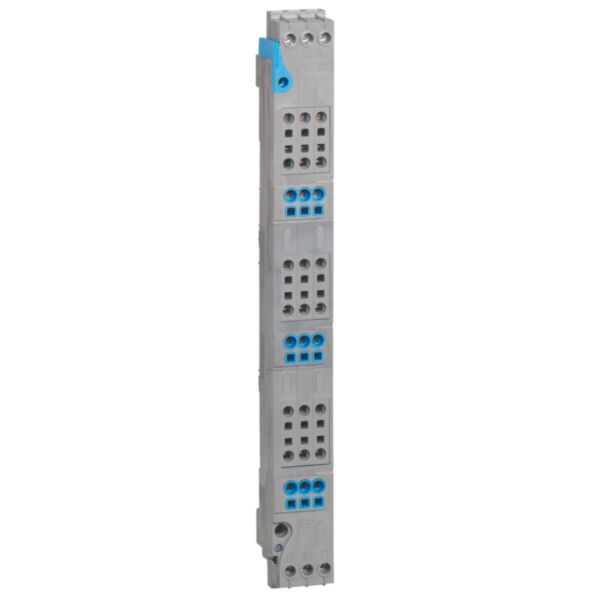 Peigne d'alimentation vertical 125A VX³ à bornes automatiques pour coffrets 4 rangées