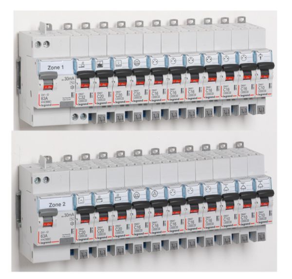 405209 Kit de 10 bornes de connexion pour interrupteur différentiel 63A  tête de groupe 2 modules - professionnel