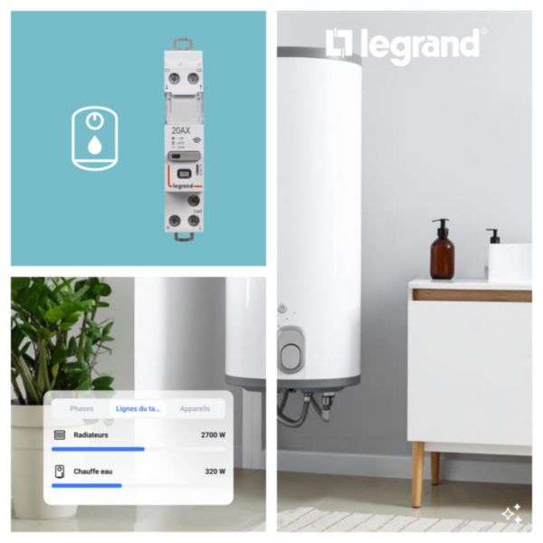 Contacteur connecté Drivia with Netatmo multifonction silencieux 1P 20AX 230V~- 1 module