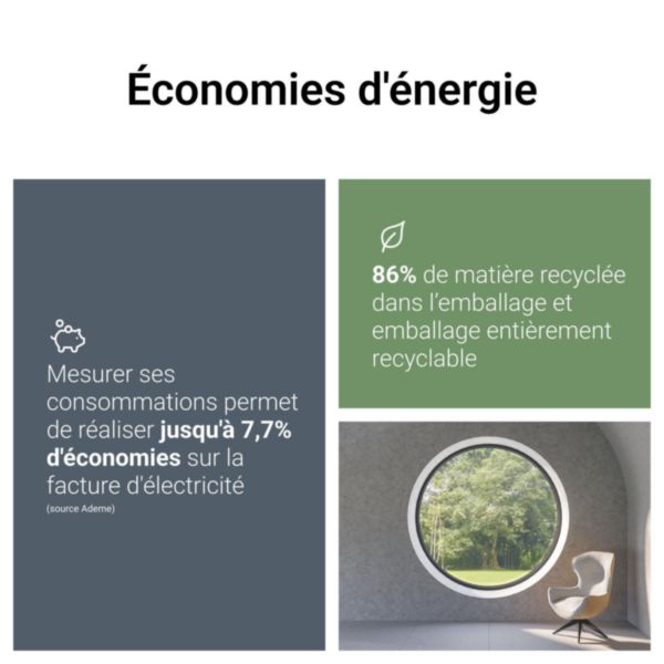 Délesteur connecté Drivia with Netatmo avec 1 tore de mesure fermé 80A - 1 module