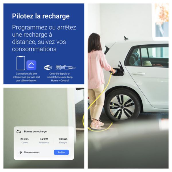 Contact sec connecté Drivia with Netatmo avec contact maintenu NO livré avec un transformateur de courant fermé 80A maximum