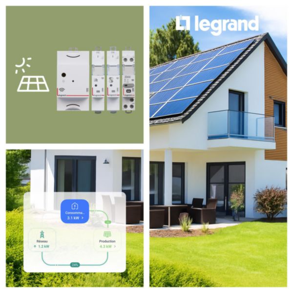 Pack de démarrage Drivia with Netatmo pour installation photovoltaïque avec Module Control, compteur d'énergie, délesteur, contacteur