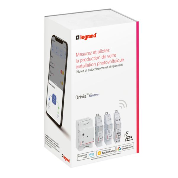 Pack de démarrage Drivia with Netatmo : mesure, analyse et pilotage d'une installation photovoltaïque résidentielle monophasée