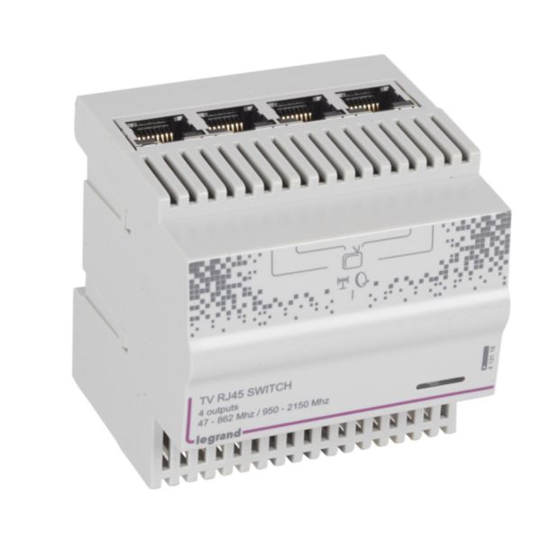 Kopp Versaframe 939625011 Multiprise encastrable avec 3 Prises de Terre et  2 connecteurs RJ45/11 Cat 6 UTP, IP20, 3400 W, Acier : : Bricolage