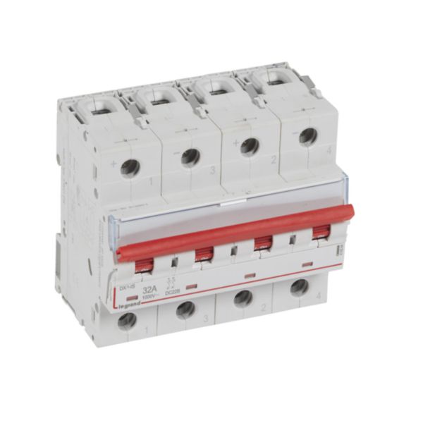 Interrupteur de sectionneur de courant continu 800 V 32 A 4 modules LEGRAND  414224