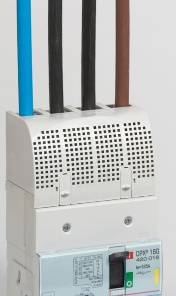 Disjoncteur magnétothermique DPX³160 pouvoir de coupure 16kA 400V~ - 4P - 125A