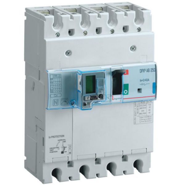 Disjoncteur de branchement version Enedis DPX³250AB différentiel 240A 4P