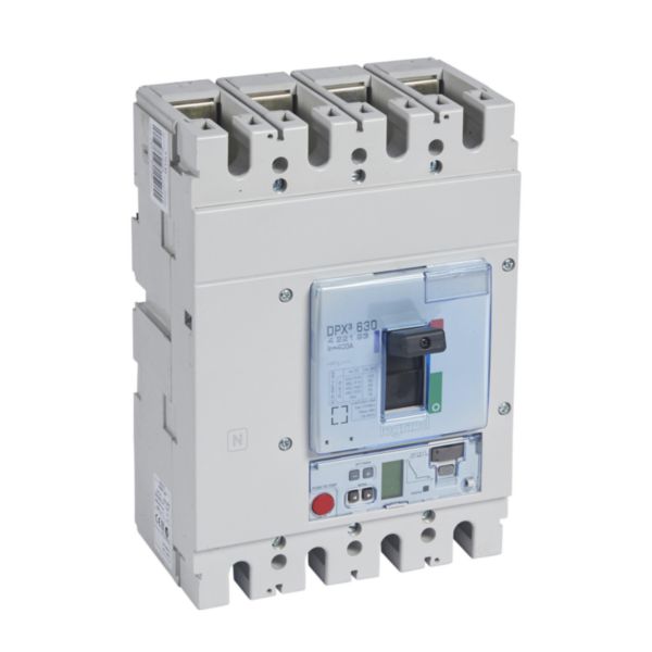 Disjoncteur électronique Sg avec unité de mesure DPX³630 pouvoir de coupure 50kA 400V~ - 4P - 400A