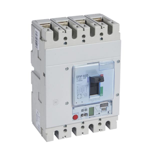 Disjoncteur électronique Sg avec unité de mesure DPX³630 pouvoir de coupure 50kA 400V~ - 4P - 630A