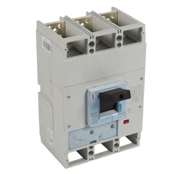 Disjoncteur magnétothermique DPX³1600 pouvoir de coupure 36kA 400V~ - 3P - 800A