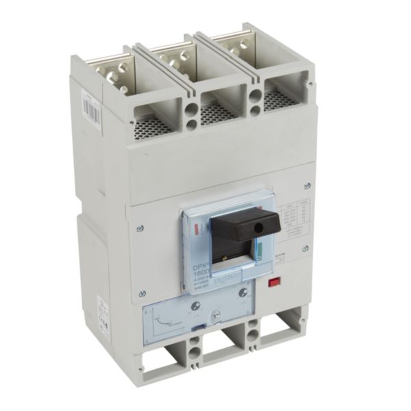 Disjoncteur magnétothermique DPX³1600 pouvoir de coupure 36kA 400V~ - 3P - 1250A