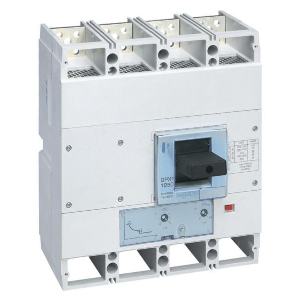 Disjoncteur magnétothermique DPX³1600 pouvoir de coupure 50kA 400V~ - 4P - 1000A