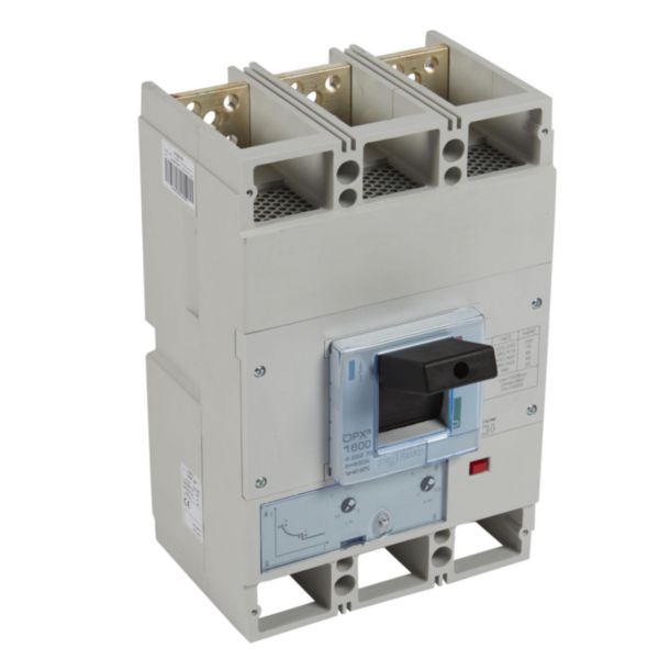 Disjoncteur magnétothermique DPX³1600 pouvoir de coupure 70kA 400V~ - 3P - 630A