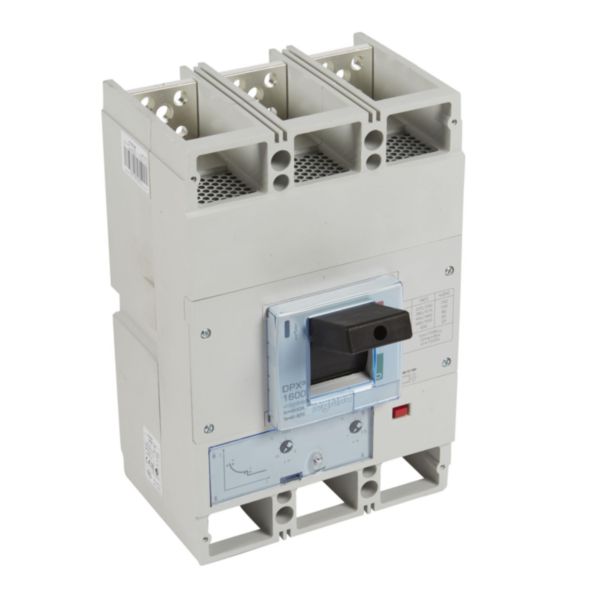 Disjoncteur magnétothermique DPX³1600 pouvoir de coupure 100kA 400V~ - 3P - 1000A