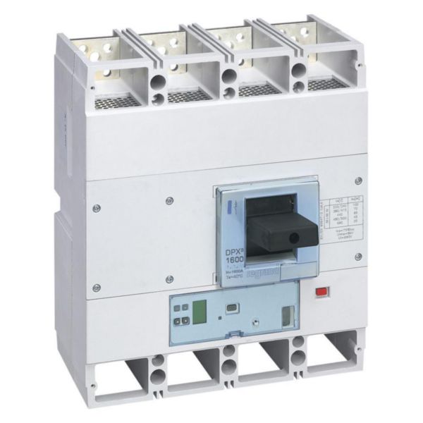 Disjoncteur électronique S2 DPX³1600 pouvoir de coupure 50kA 400V~ - 4P - 800A
