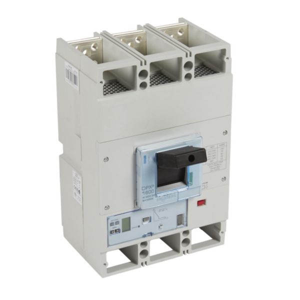 Disjoncteur électronique S2 DPX³1600 pouvoir de coupure 70kA 400V~ - 3P - 1250A