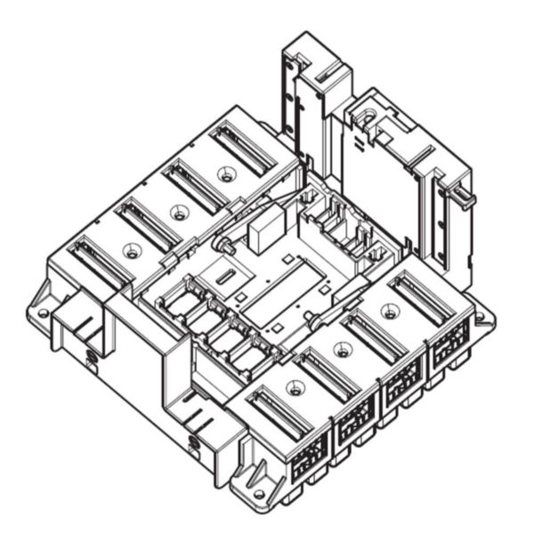 Base prises avant pour DPX³1600 3P rendu débrochable par un mécanisme Débro-lift