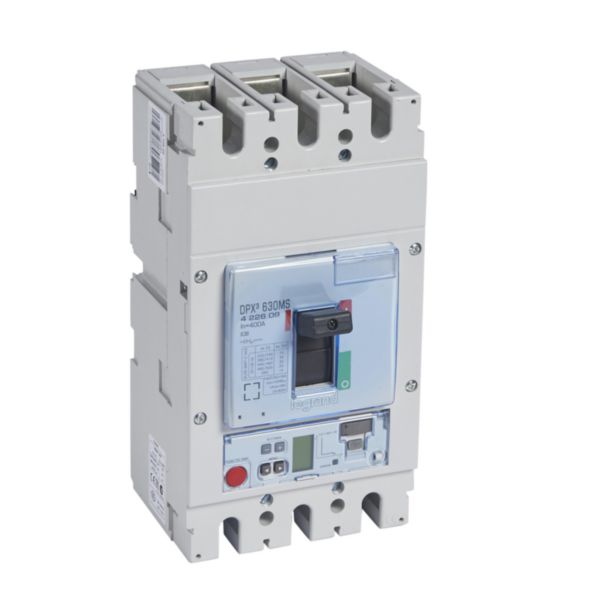 Disjoncteur magnétique réglable seul DPX³630 électronique pouvoir de coupure 36kA 400V~ - 3P - 400A