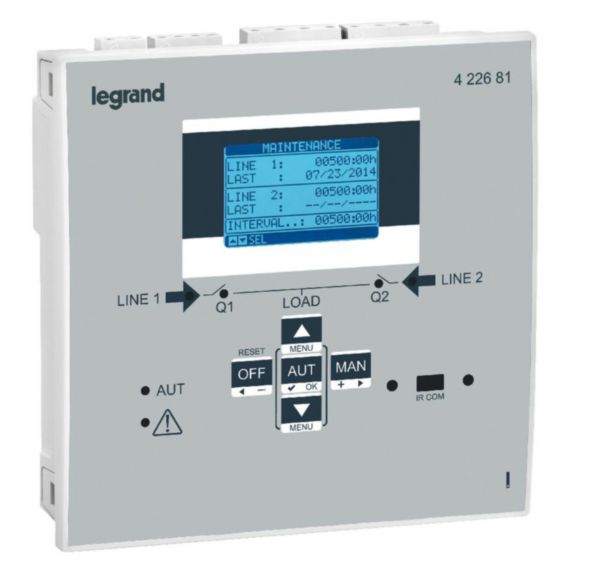 Boîtier d'automatisme pour la gestion basique de 2 disjoncteurs DPX³ , DMX³ ou CTX³ - Page 115