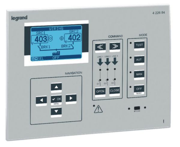 Boîtier d'automatisme 3 sources/5 disjoncteurs
