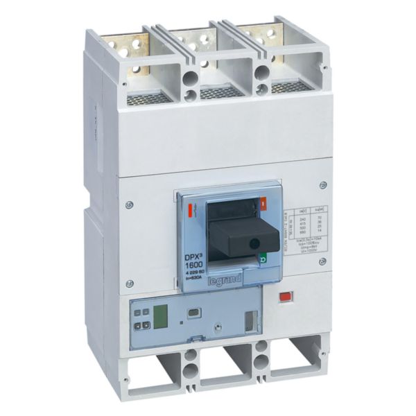 DPX³1600 disjoncteur de puissance avec délencheur électronique S10 et unité de mesure pouvoir de coupure 36kA 400V~ - 3P - 630A