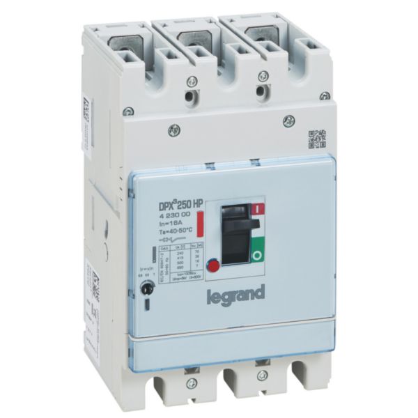 Disjoncteur DPX³250HP magnétothermique pouvoir de coupure 36kA 3P 16A