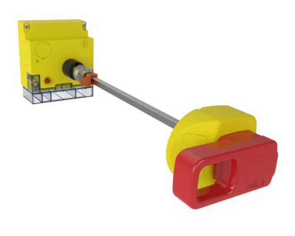 Commande rotative déportée d'urgence pour disjoncteur magnétique seul DPX³250 HP - rouge/jaune