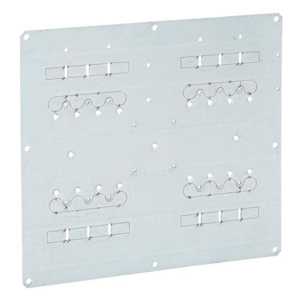 Plaque de montage et d'interverrouilage pour 2 DPX³125 HP