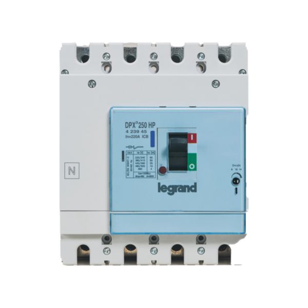 Disjoncteur DPX³250HP magnétique seul pour la protection de moteurs 4P 220A pouvoir de coupure 50kA