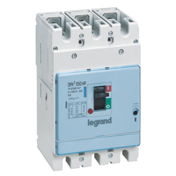 Disjoncteur DPX³250HP magnétique seul pour la protection de moteurs 3P 220A pouvoir de coupure 70kA