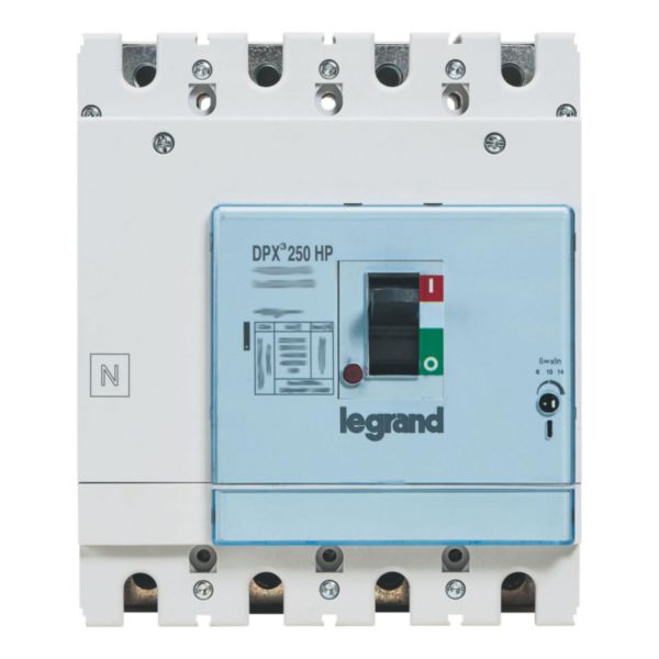 Disjoncteur DPX³250HP magnétique seul pour la protection de moteurs 4P 100A pouvoir de coupure 70kA