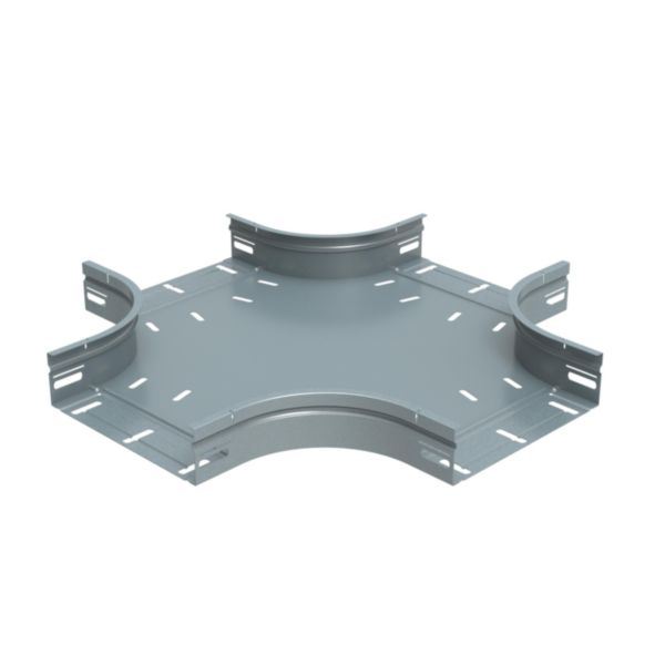 Croix avec fond perforé pour chemins de câbles tôle P31 M/F - hauteur 50mm et largeur 300mm - finition GS