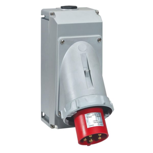 Fiche inclinée P17 IP66/67 63A - 380V~ à 415V~ - 3P+N+T