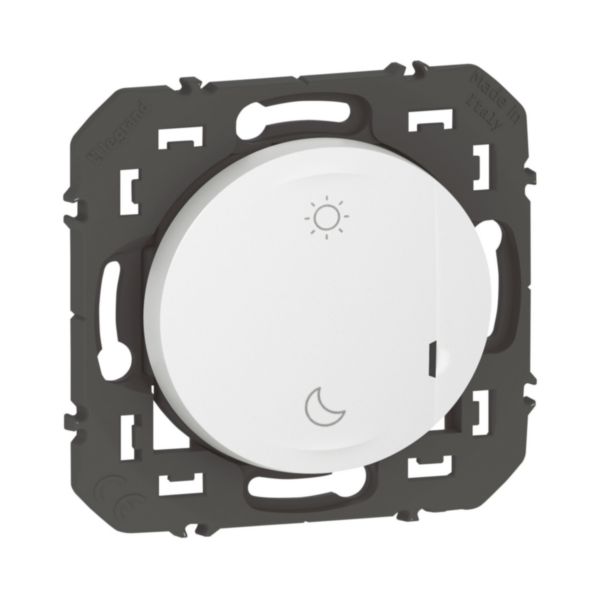 Commande sans fils 2 scénarios Lever/Coucher pour installation connectée dooxie with Netatmo - blanc sans plaque