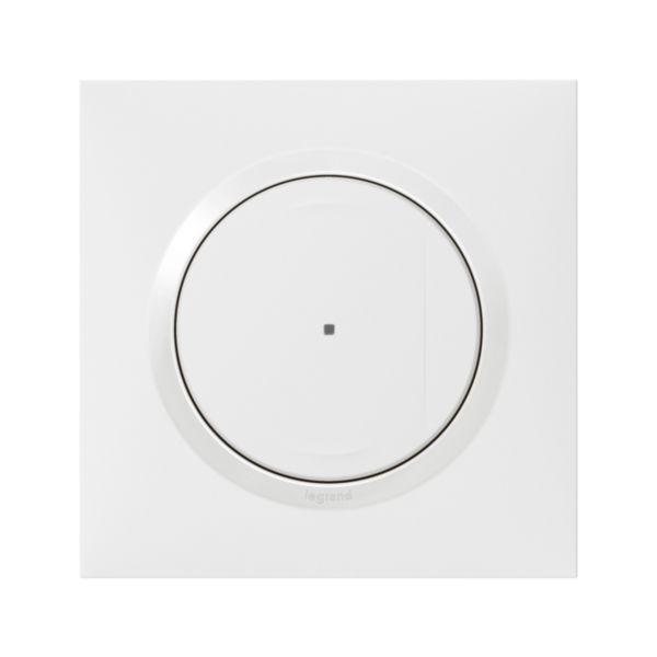Interrupteur filaire connecté option variateur installation connectée dooxie with Netatmo avec Neutre 150W blanc
